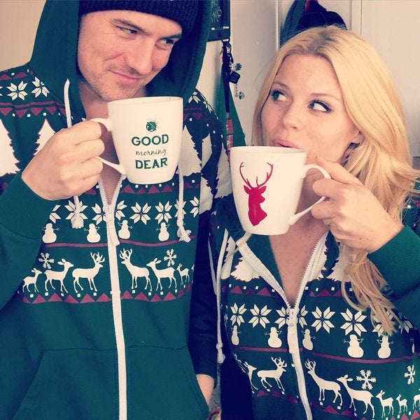 Megan Hilty and Brian Gallagher in the Christmas Spirit
