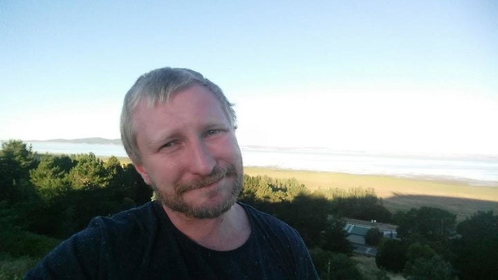 Easy come, easy go: Luke Moore enjoys a hike near his home in New South Wales.