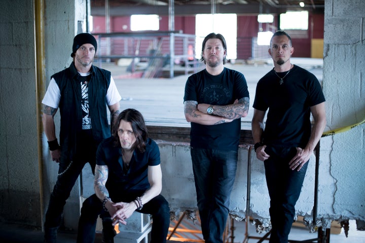 Alter Bridge: Brian Marshall, Myles Kennedy, Scott Phillips, and Mark Tremonti 