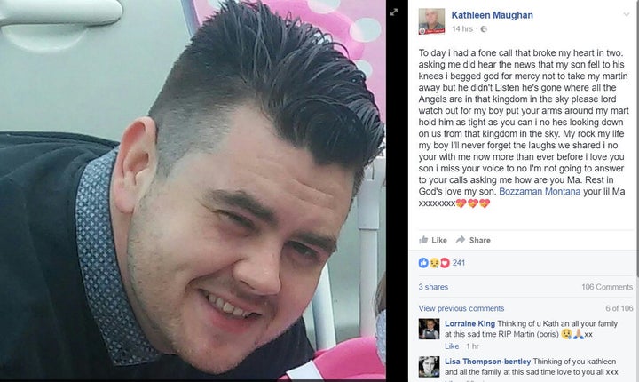 <strong>Martin Maughan who has been named as one of the men who has been stabbed to death in Sneinton.</strong>