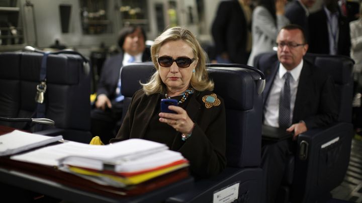 This now-infamous photograph spurred the “Texts from Hillary” internet meme and demarcates a time when Clinton was beloved as Secretary of State, receiving high marks from the media and the public alike. In 2012 her approval ratings soared to 69%.