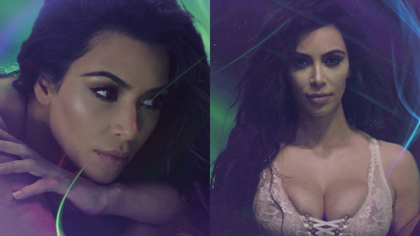 Kim Kardashian Makes Lingerie-Clad Love Magazine Advent Calendar Debut