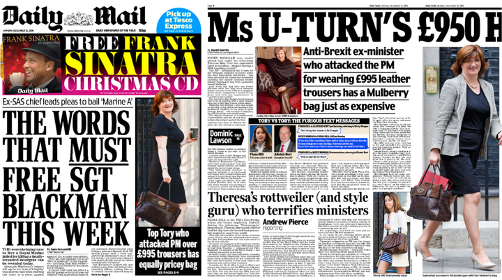 The Daily Mail on Monday devoted devoted four whole pages and a third of its front page to the saga