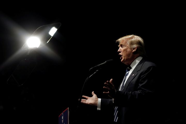 U.S. President-elect Donald Trump speaks at a "Thank You USA" tour rally in Grand Rapids, Michigan, U.S. December 9, 2016. (REUTERS/Mike Segar)