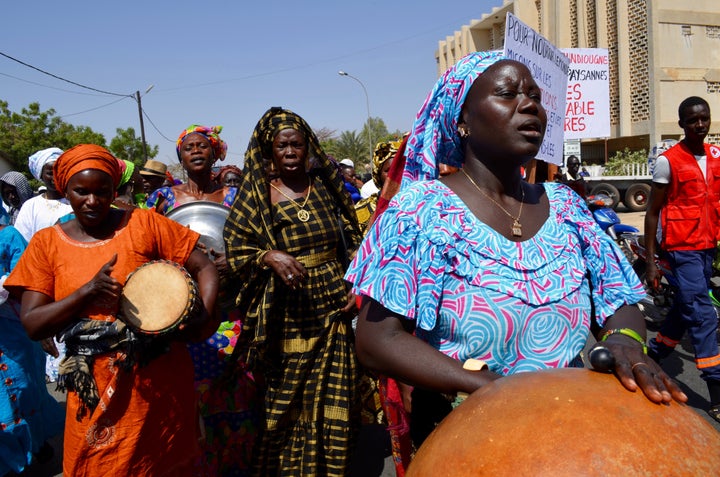 Global Convergence of Land and Water Struggles demonstration in Kaolack, Senegal, March 15, 2016