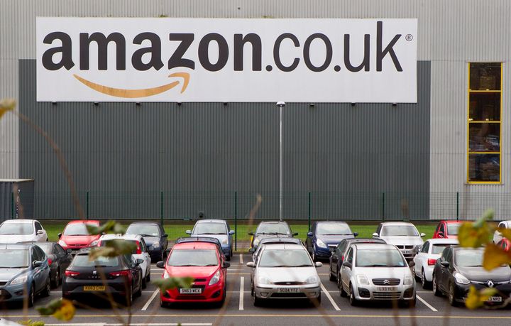 <strong>Amazon's Dumfermline warehouse, near to where the tents were found</strong>