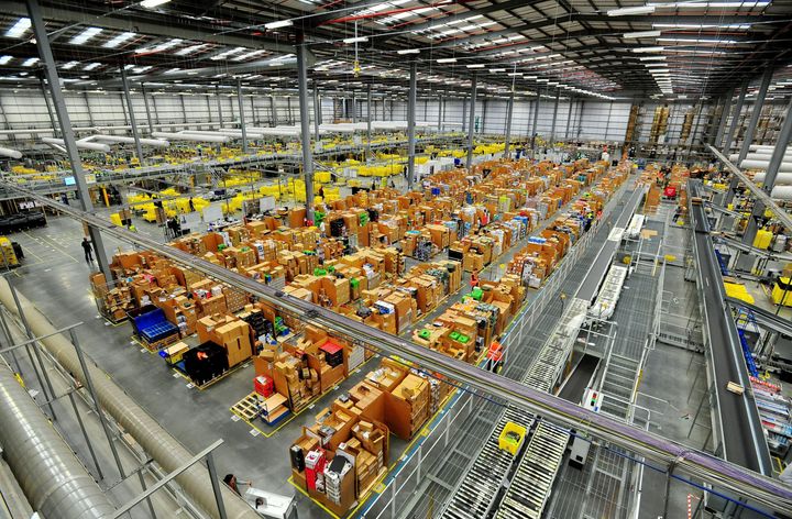An Amazon warehouse in Hemel Hempstead