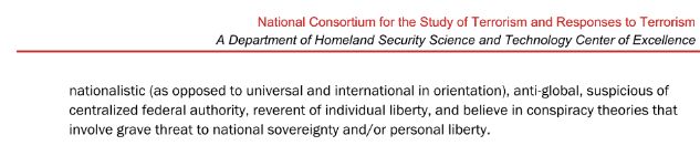 Page 10 of the DHS “Hostpots of US Terrorism” report