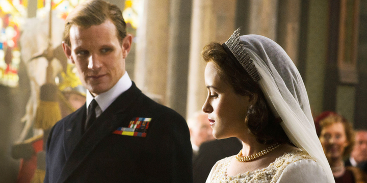 Matt Smith and Claire Foy star in 'The Crown'