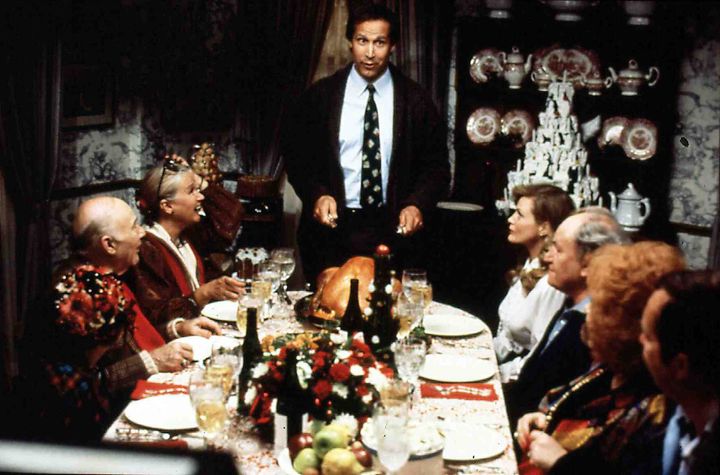 Clark Griswold (Chevy Chase) prepares for yet another disappointing holiday event.