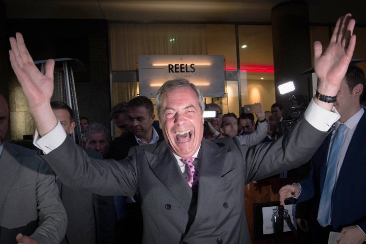 Nigel Farage: "Oh dear, oh dear, oh dear. More backsliding."