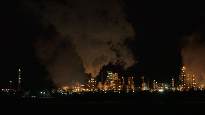 The Tesoro oil refinery in Anacortes, Washington.