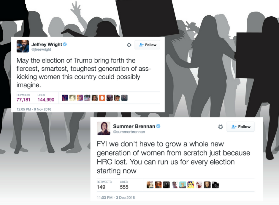 Women (and male allies) are motivated AF.&nbsp;