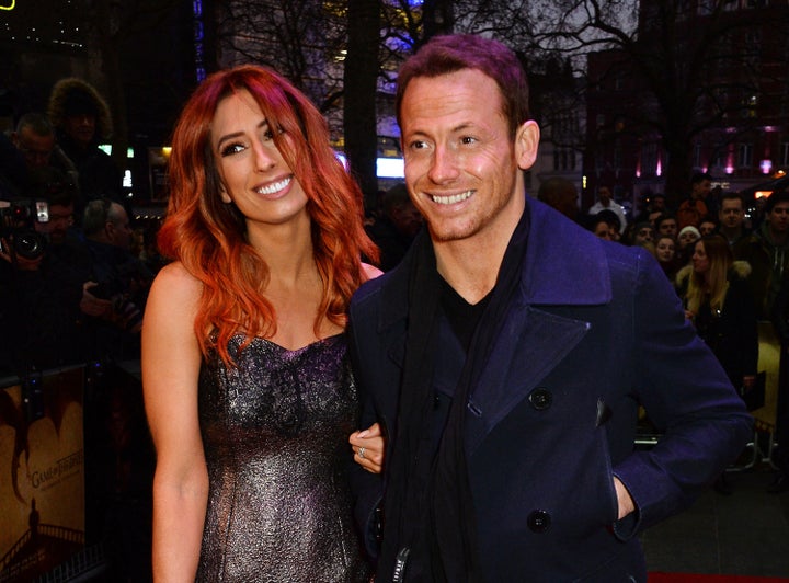<strong> Stacey and Joe at an event earlier this year</strong>