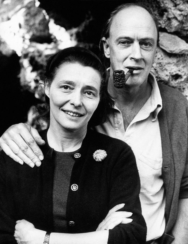 Roald Dahl with his wife Patricia Neal.