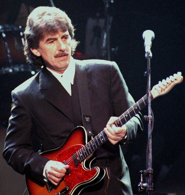 George Harrison turned down an OBE after his band mate Paul McCartney was awarded a knighthood