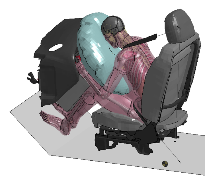 <p>Simulations on the Blacklight system at PSC provided new insight into crash injuries, enabling better protections.</p>