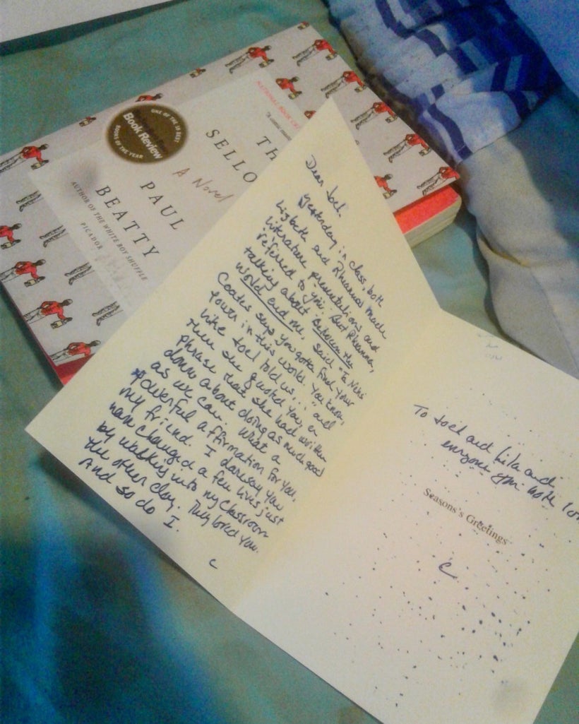 Carla’s gift to me.