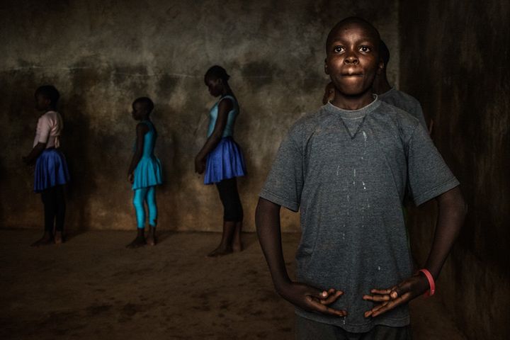 Shamick, 13, is one of the older students, and he is part of the group that train in Kenya dance studio in Karen as well. When Mike, the teacher, needs to take a call, or leave the class for a few minutes, George is quick to make sure the class continues.