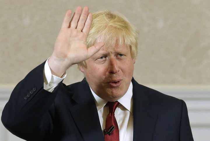 Foreign Secretary Boris Johnson attended a lavish Christmas ball on Tuesday