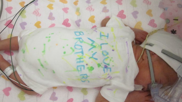 <p>(One of the first outfits my daughter ever put on)</p>