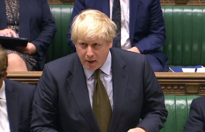<strong>Foreign Secretary Boris Johnson spoke during an emergency debate on international action to protect civilians in Aleppo</strong>