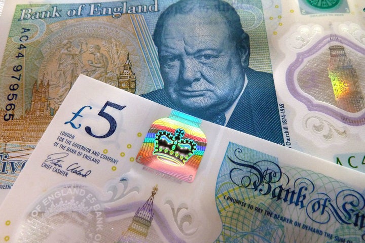 <strong>Four of the new £5 notes have been engraved with an image of Jane Austen</strong>