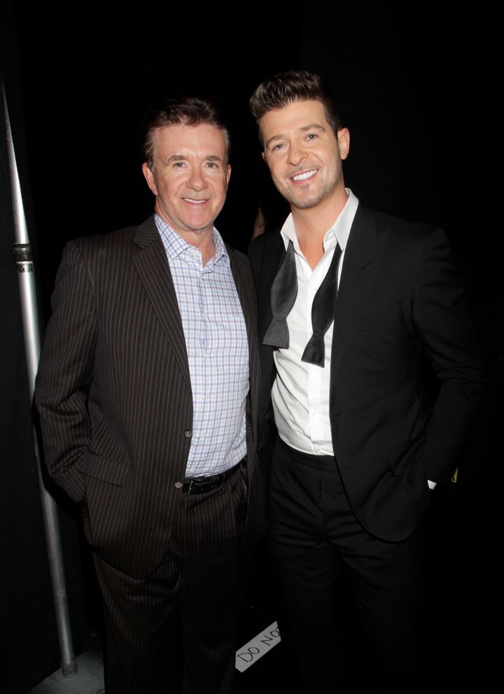 <strong>Alan and Robin Thicke</strong>