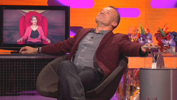 Graham Norton clearly enjoys the unpredictable aspect of the Big Red Chair as much as his guests