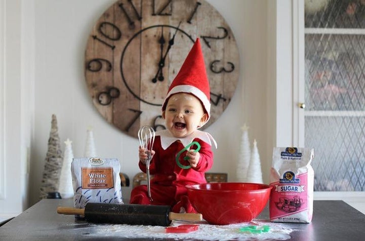 Photographer Gabi Cope's daughter Esme is up to no good in her family's home as an Elf on the Shelf.