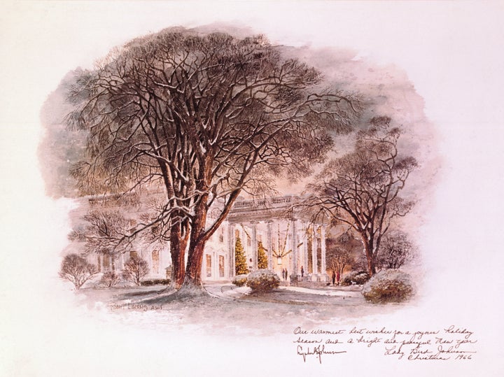 President Lyndon Johnson's 1966 Christmas card.