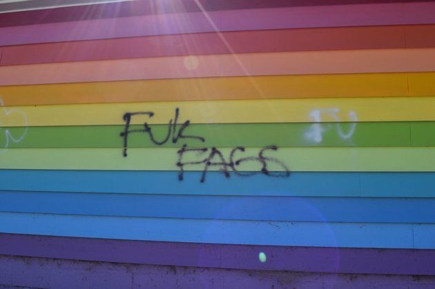 The Equality House was vandalized with homophobic graffiti on Oct. 23. 
