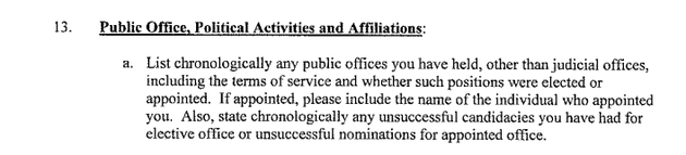 Jeff Sessions Omitted Failed Nomination To Be A Judge From Senate