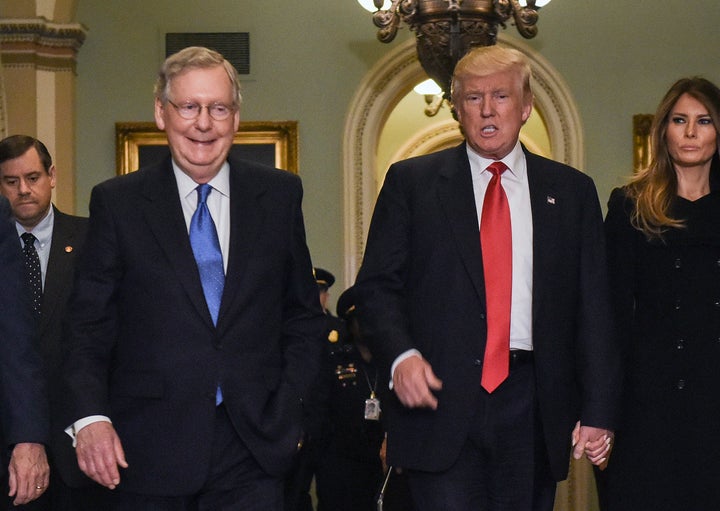 McConnell refused to answer questions about his party's presidential nominee for months. Now they'll be running the government together.