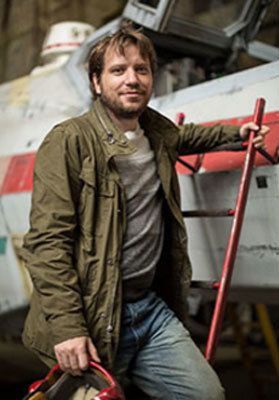 Gareth Edwards on the set of “Rogue One: A Star Wars Story.”