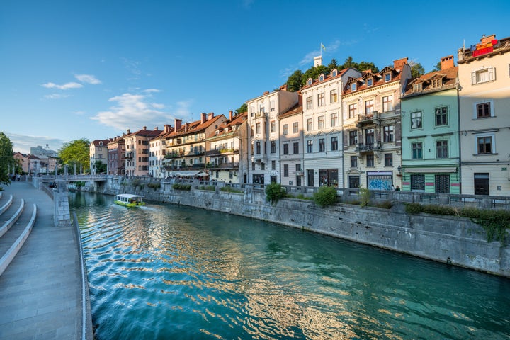 The pastel shades of Ljubljana.