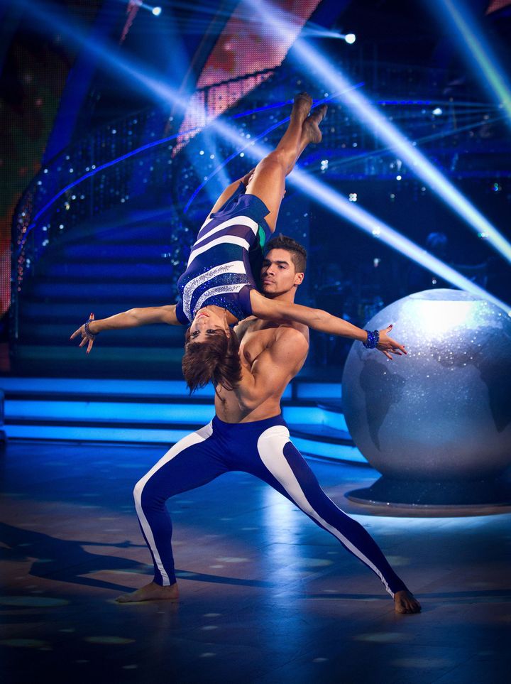<strong>Louis and his 'Strictly' partner, Flavia Cacace</strong>