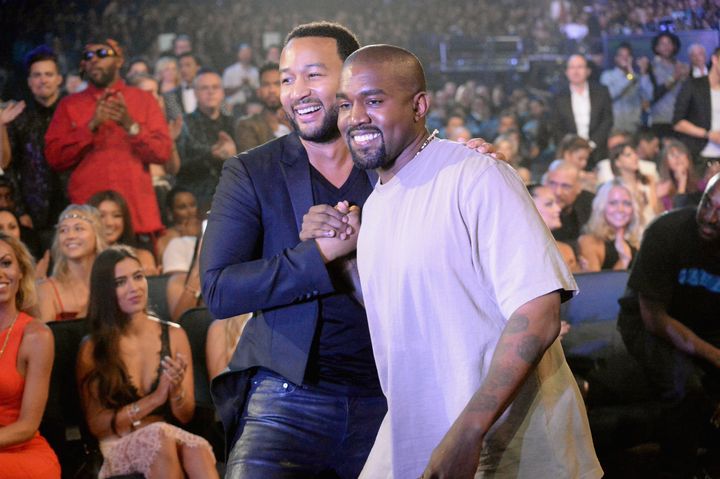 John and Kanye at the 2015 MTV VMAs