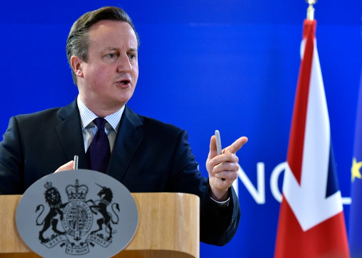 Cameron was firing on all cylinders so much that he had to make a gun signal with his hand