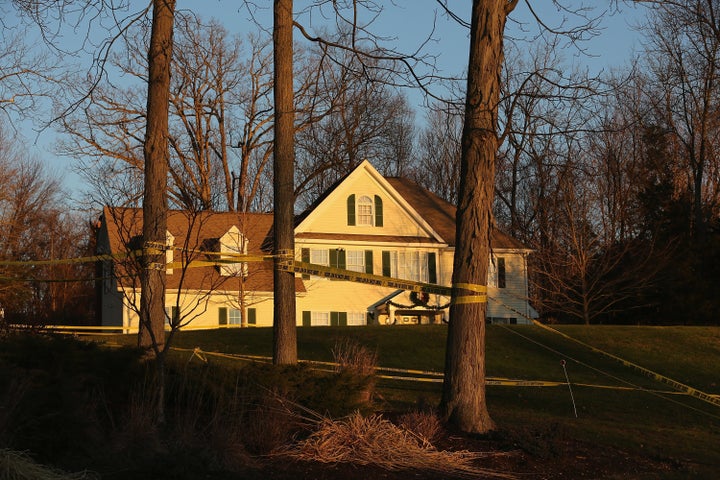 The house where Adam Lanza shot his mother before killing 26 others at Sandy Hook Elementary School. 