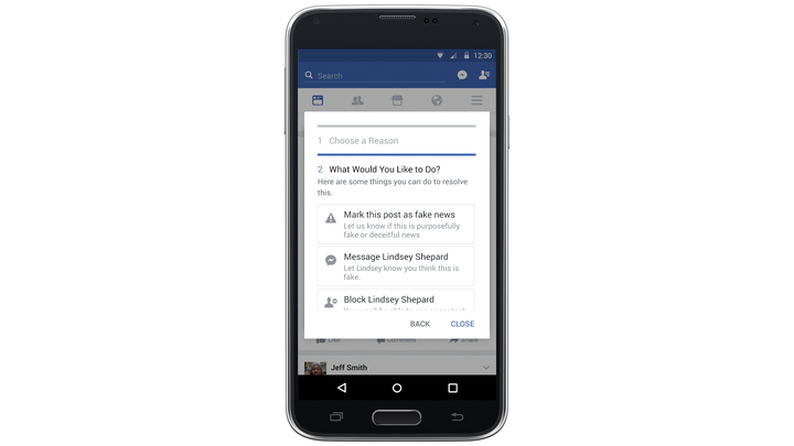 Facebook is making it easier to report stories you think are fake.