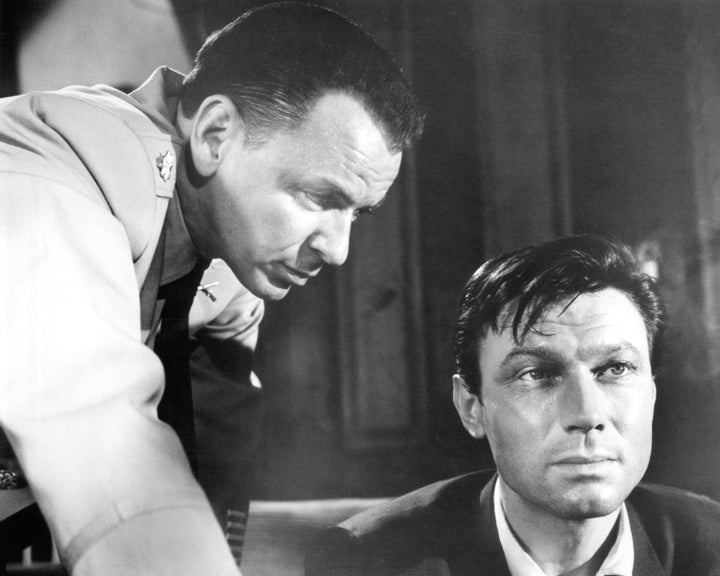 Frank Sinatra and Laurence Harvey in "The Manchurian Candidate" in 1962. 