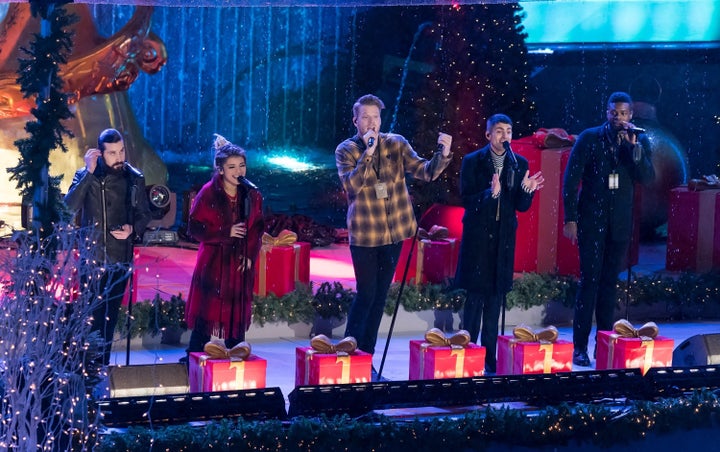 Pentatonix perform at the 84th Rockefeller Center Christmas Tree Lighting at Rockefeller Center on Nov. 30, 2016, in New