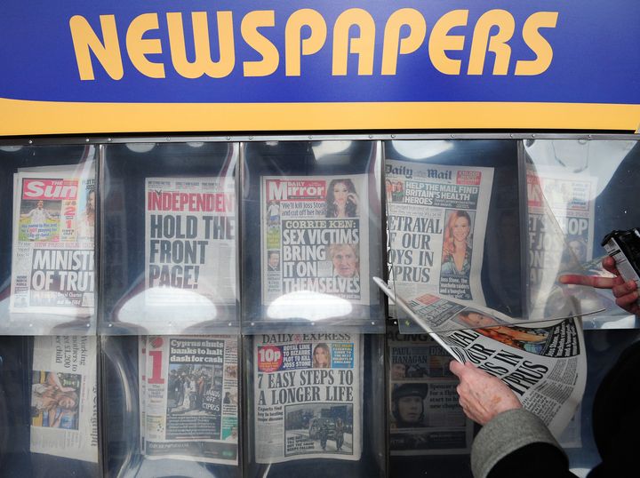 <strong>General view of newspapers.</strong>