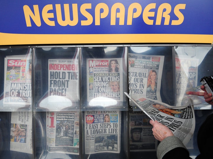 General view of newspapers.