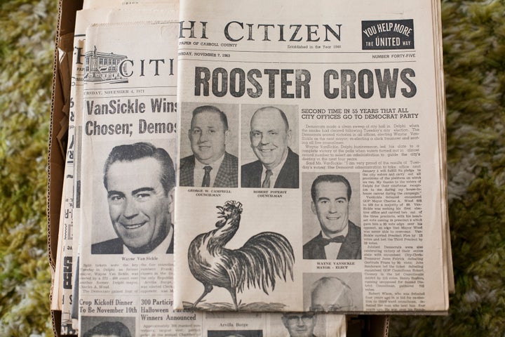 My grandmother shows me a box of newspaper clippings from my grandfather’s successful mayoral campaigns. When he was elected,