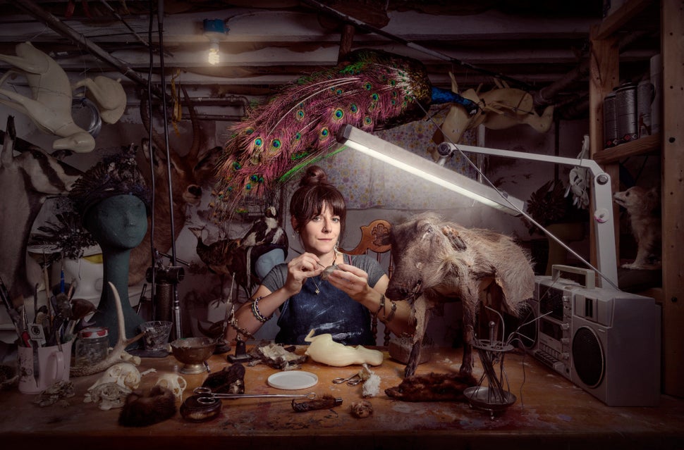 Beth Beverly; Taxidermist. Shot in Philadelphia, PA.