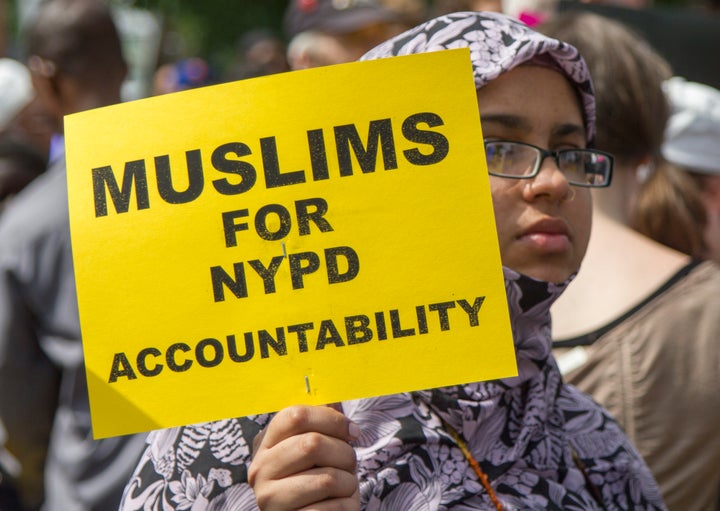 Tens of thousands of New Yorkers participated in a silent march on June 17, 2012 to protest the NYPD's religious and racial profiling.