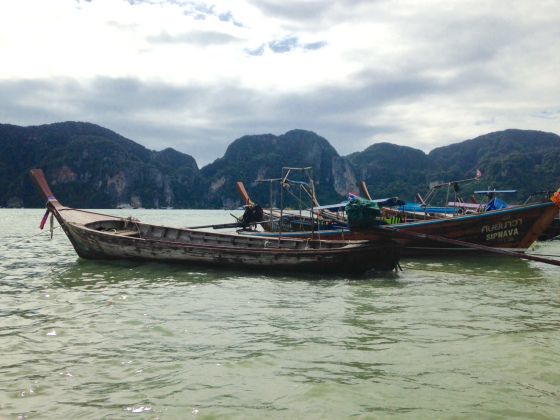 Longtail Taxi Boats on Phi Phi. 