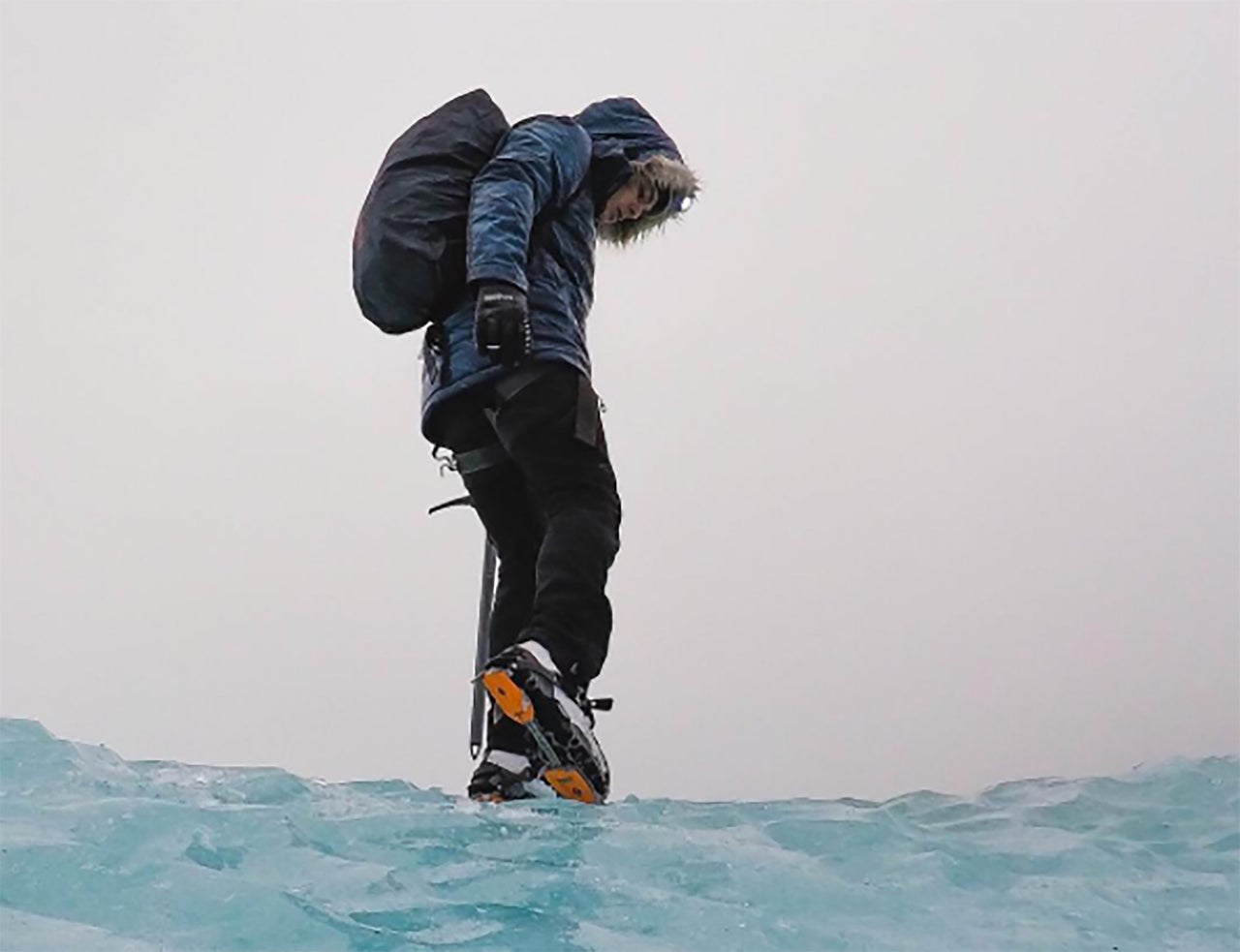 Chase pictured in Iceland earlier this month - on his first expedition as Director of Toughness